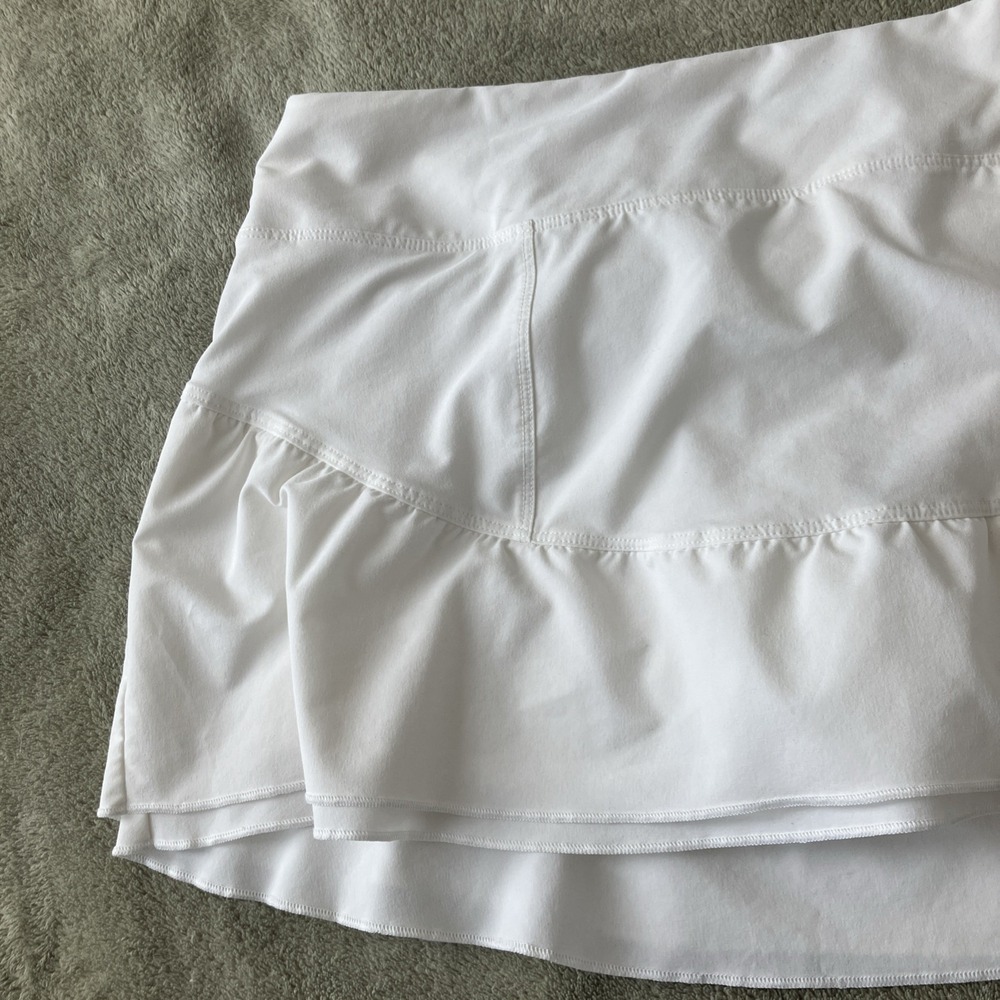 Nike Dri-Fit Advantage Skort Skirt White Women's Large Golf Tennis Pickleball - Picture 4 of 10